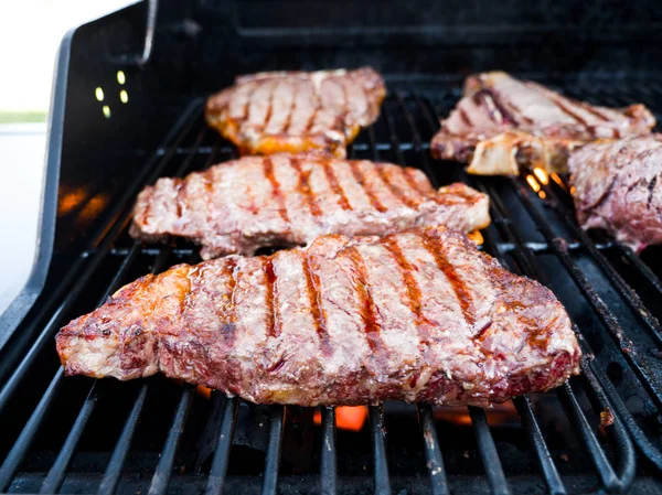 Close Photograph Various Cuts Beef Including Filet Mignon Bone Steak — Stock Photo, Image