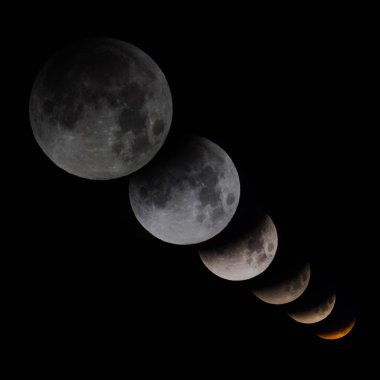 Nadir süper mavi kan ay ay tutulması fotoğraf kadar kapatın
