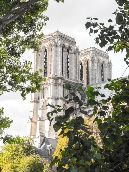 Frumoasa Fotografie Turistică Călătorie Faimoasei Istoricei Catedrale Catolice Notre Dame — Fotografie, imagine de stoc