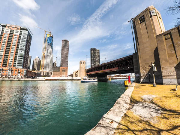 Чикаго Иллинойс Марта 2018 Года Строительство Роскошной Жилой Башни One — стоковое фото