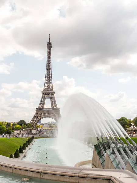 Париж Франция Сентября 2017 Года Эйфелева Башня Первоначально Предназначенная Временного — стоковое фото