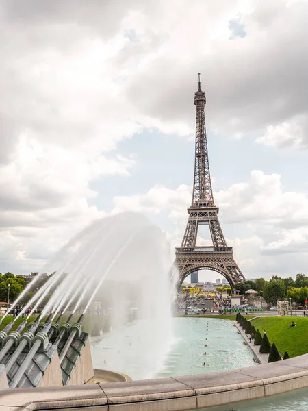 Paris France September 2Nd 2017 Eiffel Tower Originally Intended Temporary — Stock Photo, Image
