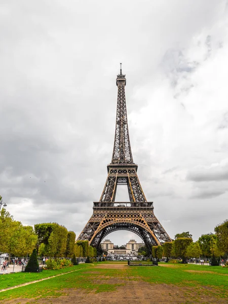 París Francia Septiembre 2017 Torre Eiffel Originalmente Destinada Ser Una — Foto de Stock