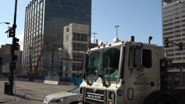 Chicago Noviembre 2019 Comienza Demolición Estacionamiento Union Station 210 Canal — Vídeo de stock