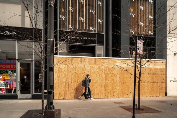 Chicago Março 2020 Loja David Yurman Abordada Para Segurança Centro — Fotografia de Stock