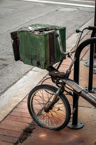 Chicago Abril 2020 Bicicleta Títere Fama Local Diseñada Por Jason — Foto de Stock