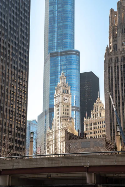 Чикаго Штат Иллинойс Марта 2020 Года Международный Отель Башня Трампа — стоковое фото