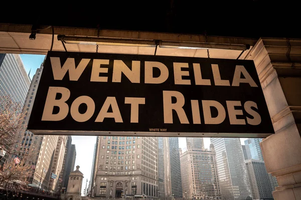 Chicago Maart 2020 Wendella Boat Rides Vistuig Voor Lente Zomer — Stockfoto