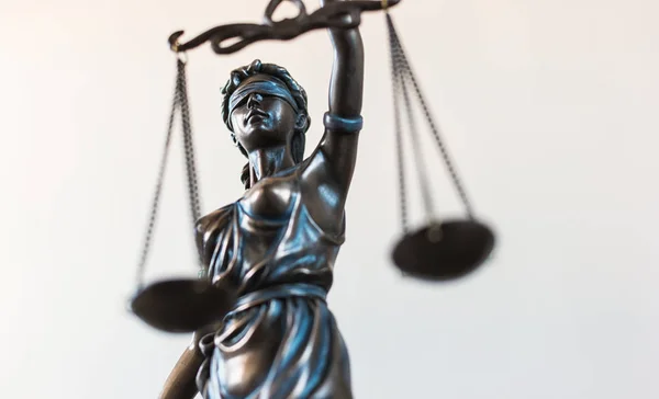 Estátua da Justiça símbolo, direito jurídico conceito imagem — Fotografia de Stock