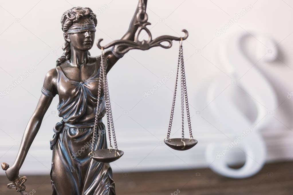 Statue of Justice - lady justice or Justitia