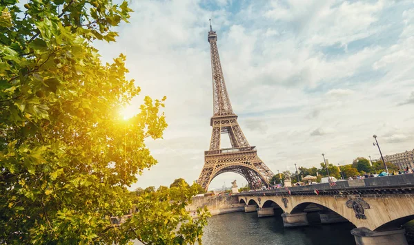 Paris, Eiffel tower at sunrise