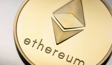 Altın Ethereum para Cryptocurrency
