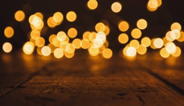 Arka Noel Bokeh ışıklar plan kopya alanı da dahil olmak üzere,