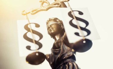 The Statue of Justice - Justitia the Roman goddess of Justice / 