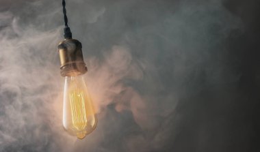 Retro Vintage Edison ampul dumanlı dumanlı