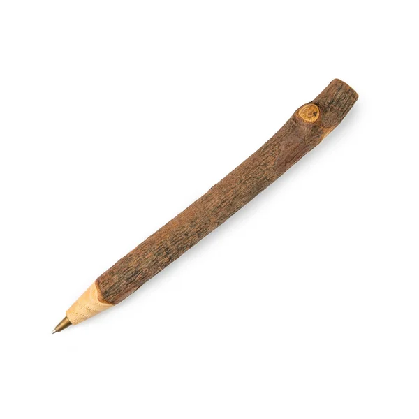 Wooden pencil, isolated on white background — Stock Photo, Image