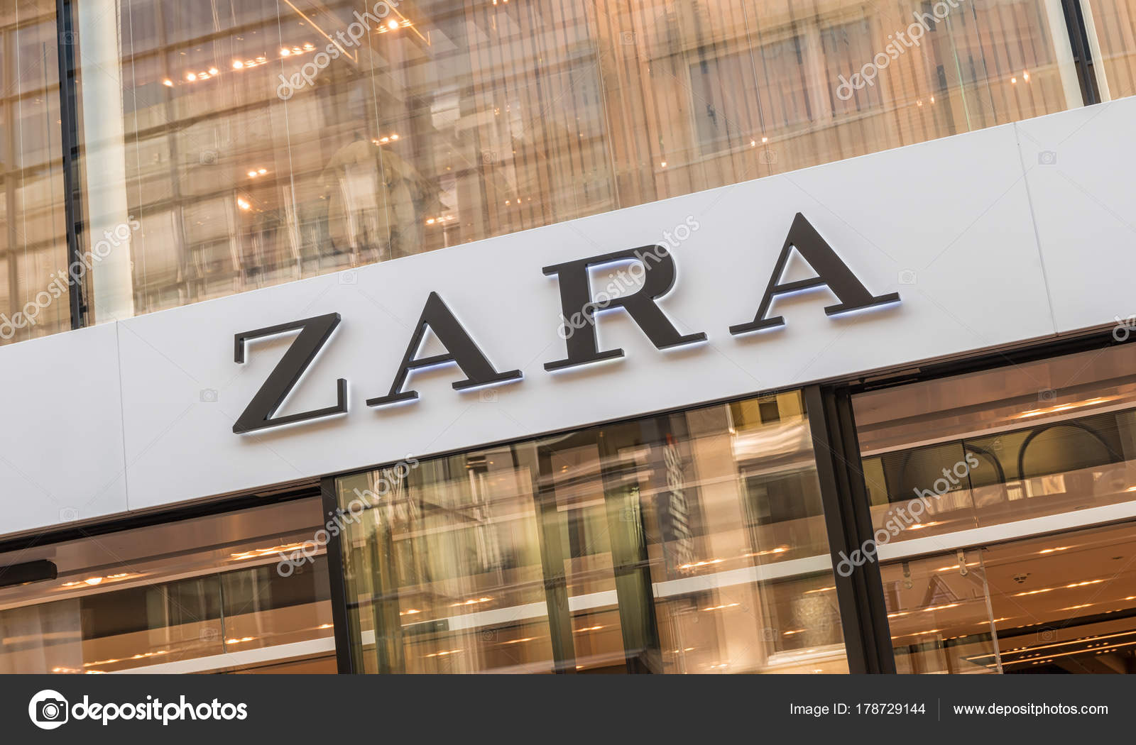 Zara logo on a store – Stock Editorial Photo © rclassenlayouts #178729144