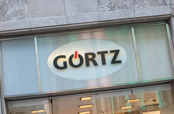 Goertz Logo w sklepie — Zdjęcie stockowe