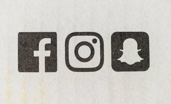 Redes sociales logos fotos de stock, imágenes de Redes sociales logos sin  royalties | Depositphotos