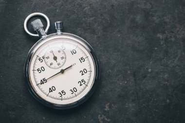 kopya alanı da dahil olmak üzere eski kronometre 