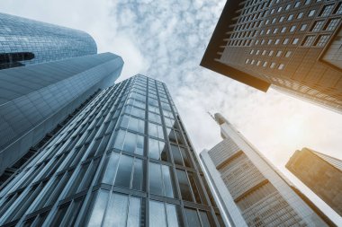 Alt görünümü şehirde gökdelenler