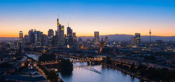 Widok miasta Frankfurt nad Menem — Zdjęcie stockowe