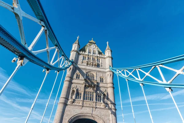 Visa Till Tower Bridge Solig Dag London Perfekt För Webbplatser — Stockfoto