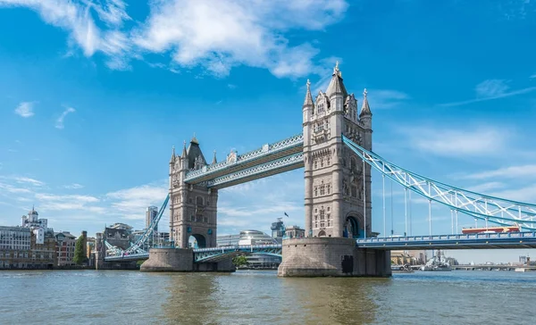 Visa Till Tower Bridge Vid Floden Thames London Dag Våren — Stockfoto