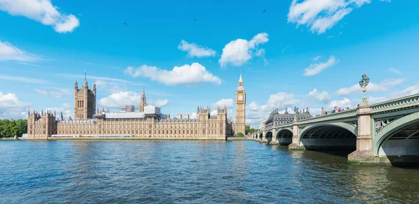 view of  the Houses of Parliament and Big Ben at the thames river in london. ideal for websites and magazines layouts