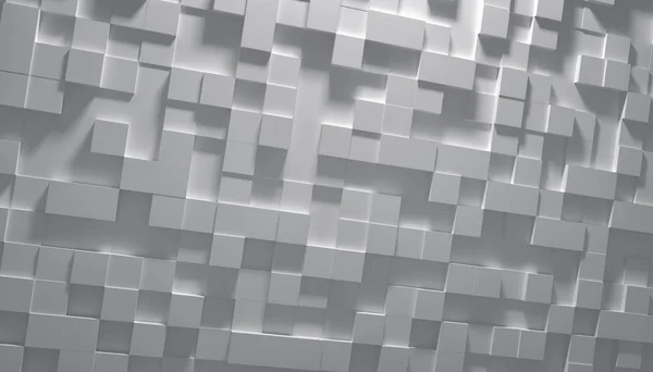 Muur Van Witte Blokjes Abstracte Achtergrond Photorealistic — Stockfoto
