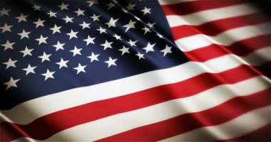  Gerçekçi 4k Amerika Birleşik Devletleri Amerikan ulusal bayrak sallayarak animasyon, sunu için en iyi seçenek döngü sorunsuz!