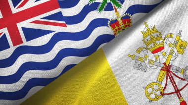 İngiliz Kızılderili Toprakları ve Vatikan 'ın iki bayrak kumaşı