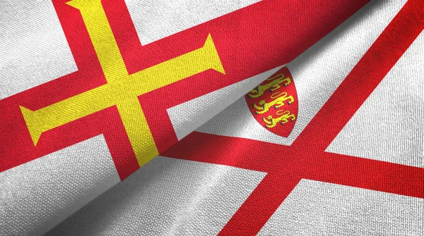 Guernsey ve Jersey iki bayraklı kumaş, kumaş desenli