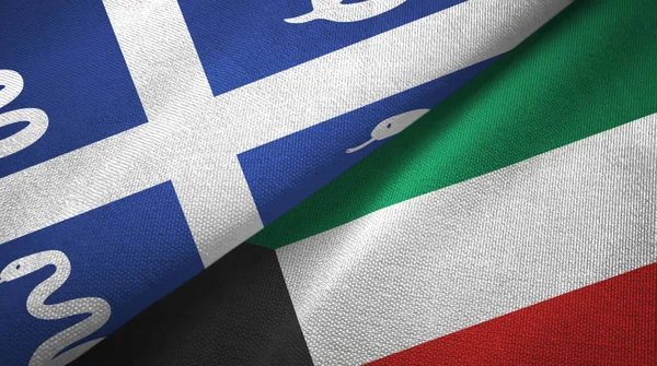 Martinik yılan ve Kuveyt iki bayraklı kumaş, kumaş desenli