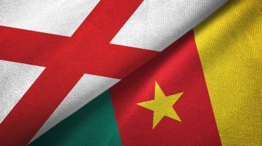 Kuzey İrlanda Saint Patrick 's Saltire ve Kamerun iki bayrak