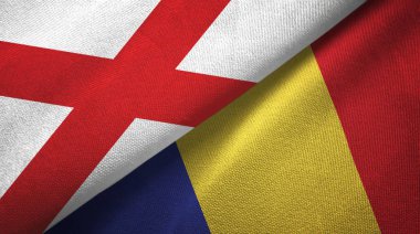 Kuzey İrlanda Saint Patrick 's Saltire ve Romanya iki bayrak