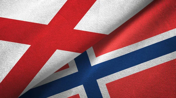 Nordirland Saint Patrick 's saltire und Norwegen zwei Flaggen — Stockfoto