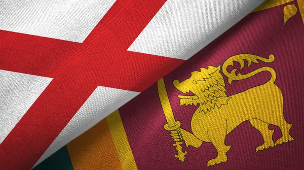 Nordirland Saint Patrick 's Saltire och Sri Lanka två flaggor — Stockfoto