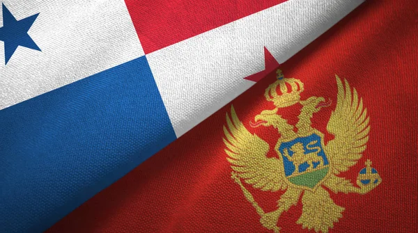 Panama ve Karadağ 'da tekstil kumaşı ve kumaş dokusu iki bayrak altında