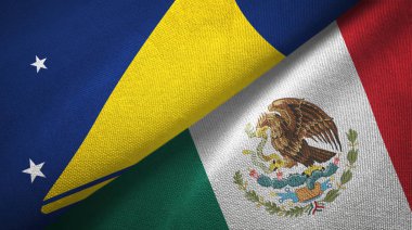 Tokelau ve Meksika iki bayraklı kumaş, kumaş dokusu