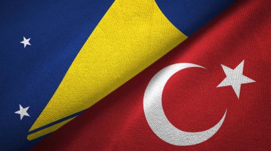 Tokelau ve Türkiye 'de iki bayraklı kumaş, kumaş dokusu