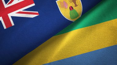Turks ve Caicos Adaları ve Gabon 'da iki bayrak