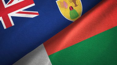 Turks ve Caicos Adaları ve Madagaskar iki bayrak