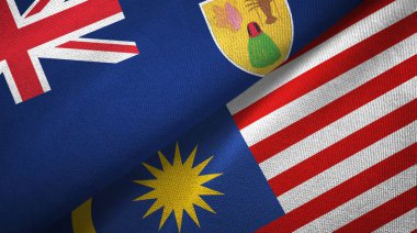 Türkler ve Caicos Adaları ve Malezya iki bayrak