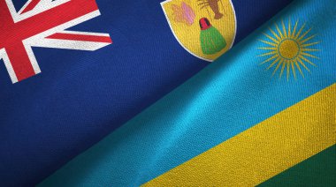 Turks ve Caicos Adaları ve Ruanda 2 bayrak