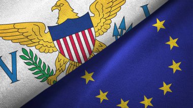 Virgin Adaları ABD ve Avrupa Birliği İki bayrak