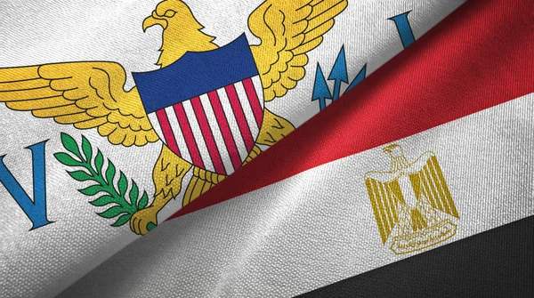 Virgin Islands United States and Egypt two flags