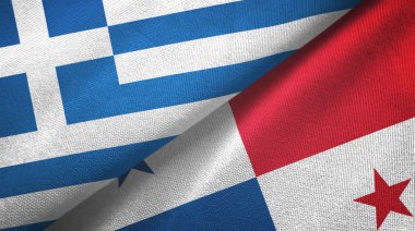 Yunanistan ve Panama, tekstil kumaşı ve kumaş dokusuna iki bayrak dikti