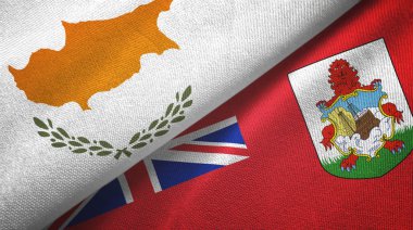 Kıbrıs ve Bermuda 'da tekstil kumaşı ve kumaş dokusu iki bayrak altında