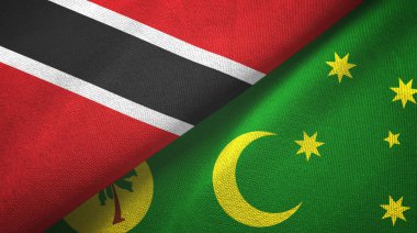 Trinidad ve Tobago ve Cocos Keeling Adaları İki bayraklı kumaş